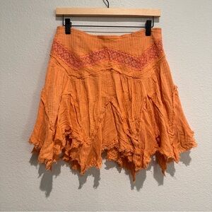 Free People Aurora Crochet Skirt SZ M